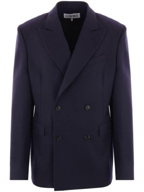 wool double-breasted blazer by LOEWE