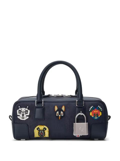 x Louis Wain Amazona 23 denim tote bag by LOEWE