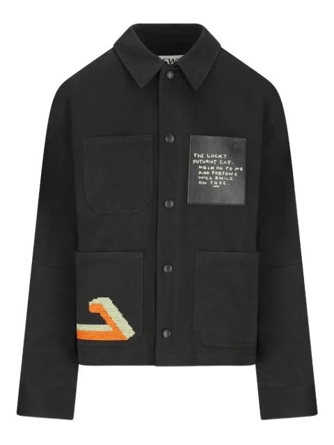 x Louis Wain cat-embroidery jacket by LOEWE
