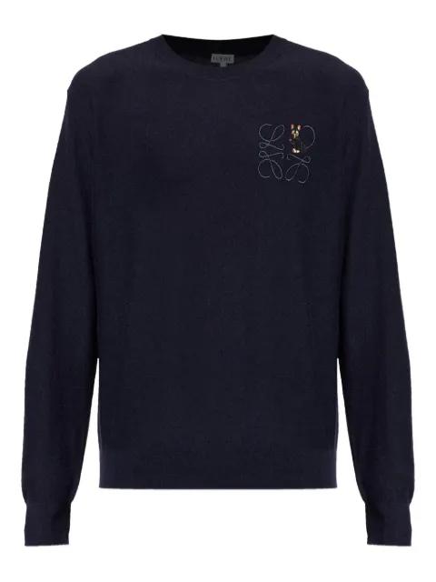 x Louis Wain embroidered wool sweater by LOEWE