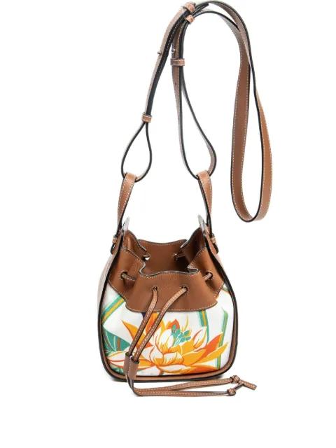 x Paula Ibiza mini Hammock bucket bag by LOEWE 