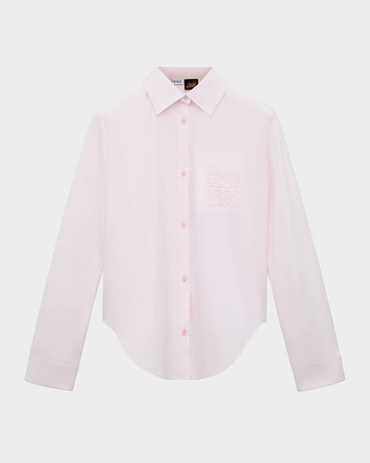 x Paula's Ibiza Anagram-Pocket Button-Down Shirt by LOEWE