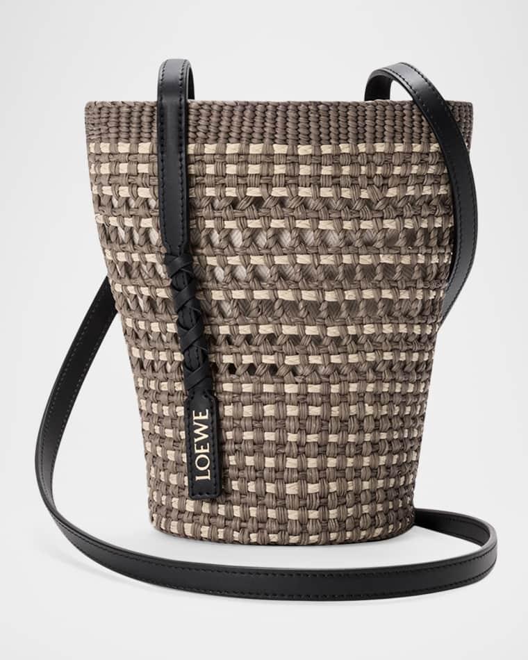 x Paula's Ibiza Braid Woven Palm Leaf Crossbody Bag by LOEWE