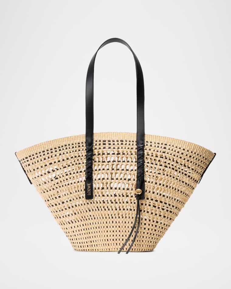 x Paula's Ibiza Large Woven Tote Bag by LOEWE