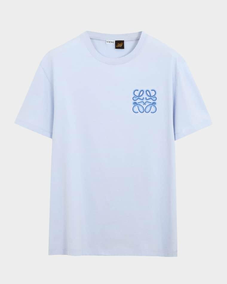 x Paula's Ibiza Men's Embroidered Logo T-Shirt by LOEWE