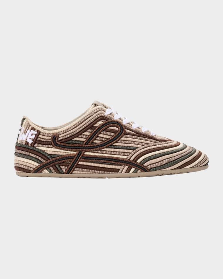 x Paula's Ibiza Men's Yago Multi-Corded Low-Top Sneakers by LOEWE