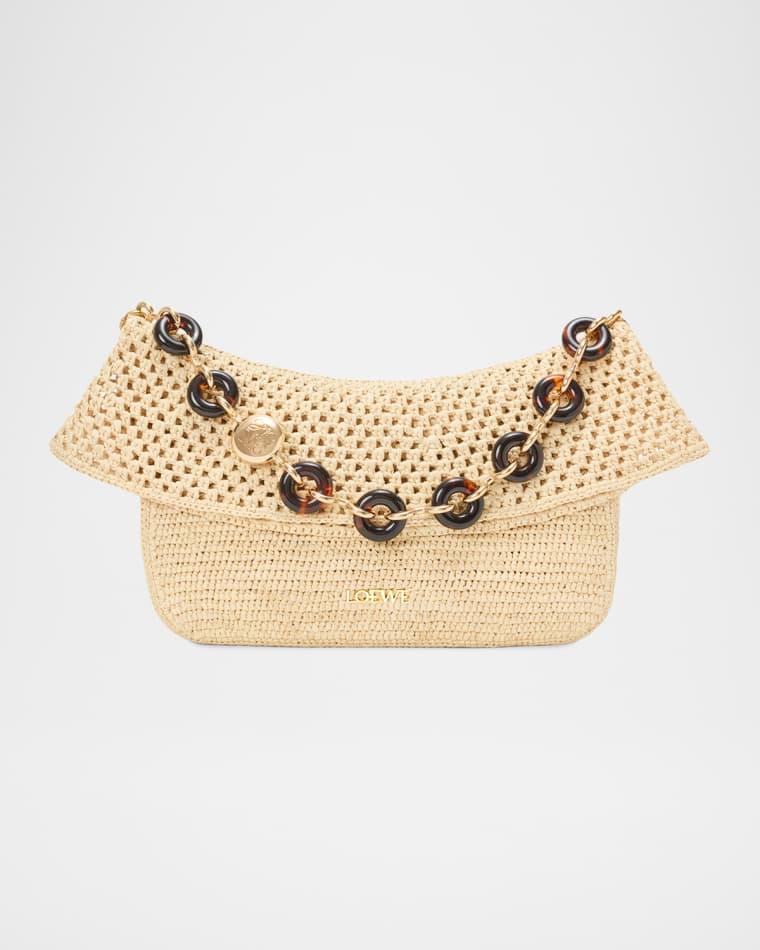x Paula's Ibiza Ola Medium Bag in Raffia by LOEWE