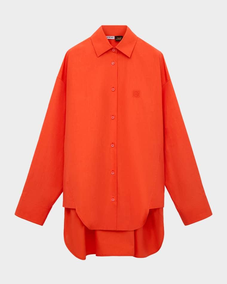 x Paula's Ibiza Oversized Button-Down Shirt by LOEWE