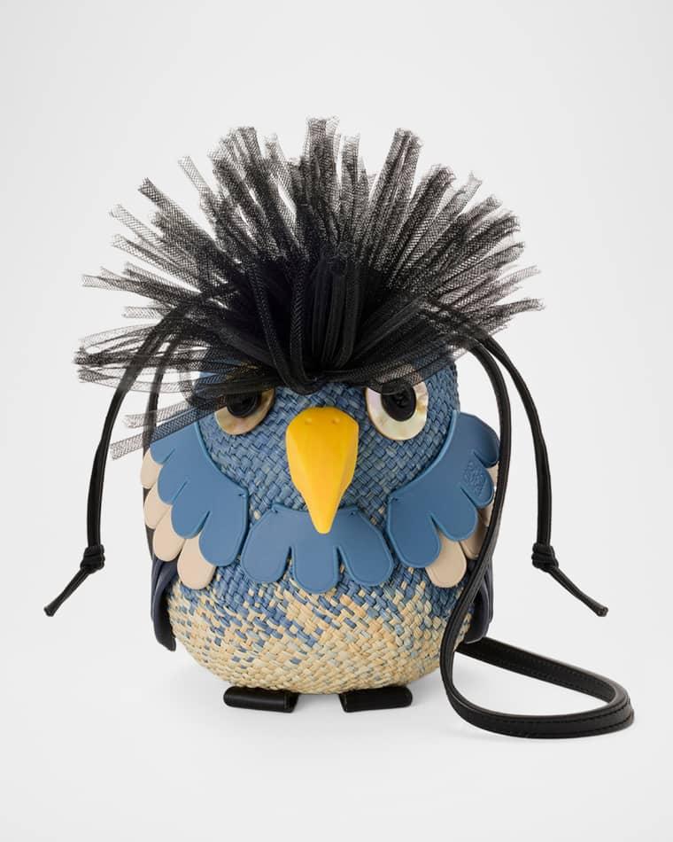 x Paula's Ibiza Woven Bird Shoulder Bag by LOEWE
