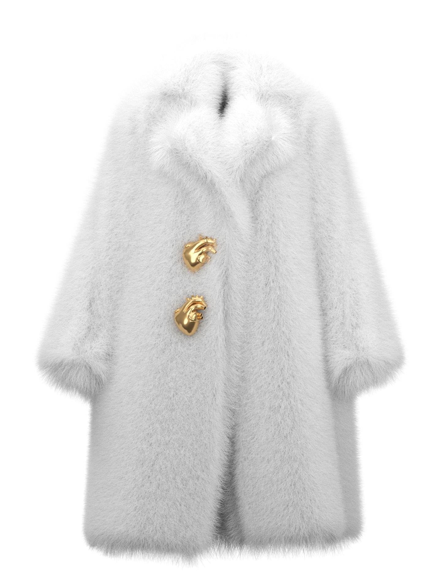 Fur-tale White Coat by LOFEDO