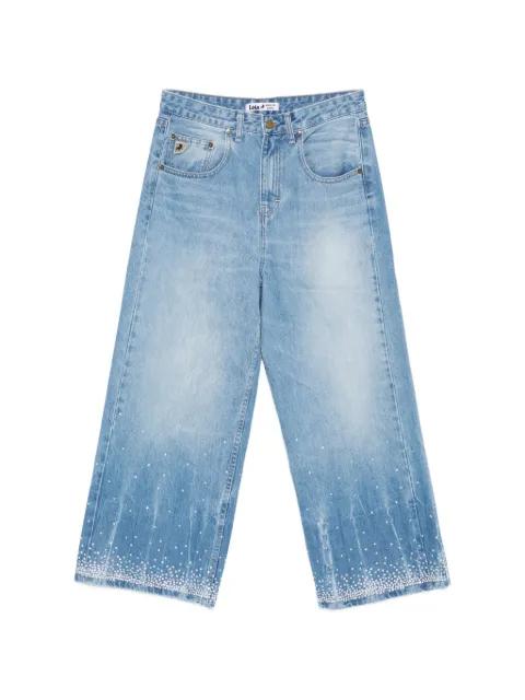 Beatrix crystal-embellished jeans by LOIS JEANS
