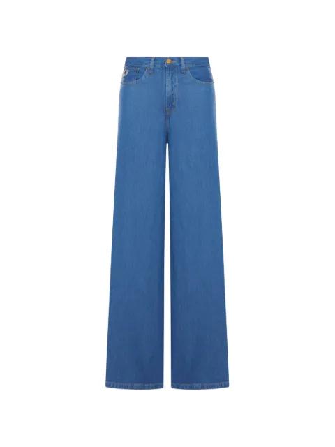 Marlene logo-patch jeans by LOIS JEANS
