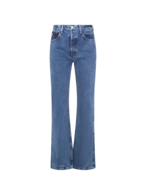 logo-patch flared jeans by LOIS JEANS