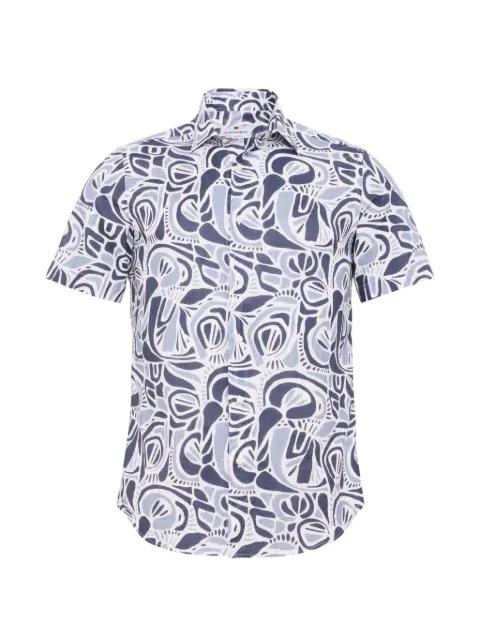 abstract-print short-sleeve shirt by LOJA DAS MEIAS