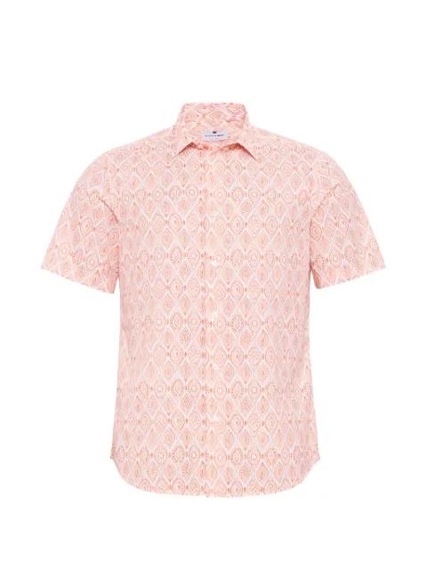 geometric-print short-sleeve polo shirt by LOJA DAS MEIAS