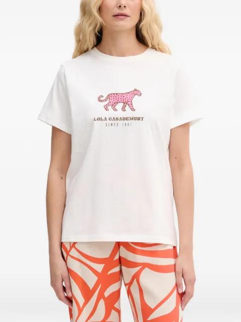 graphic-print T-shirt by LOLA CASADEMUNT