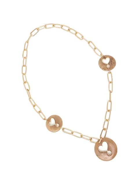 heart-charm chain-link necklace by LOLA CASADEMUNT