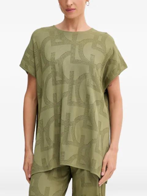 logo-jacquard short-sleeve T-shirt by LOLA CASADEMUNT