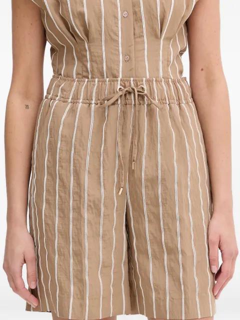 striped drawstring-waist shorts by LOLA CASADEMUNT
