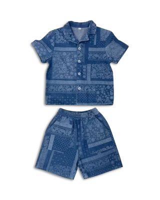 Boys' Bandana Denim Short Set - Little Kid by LOLA + THE BOYS