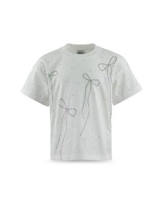 Girls' Crystal Bows Tee - Little Kid by LOLA + THE BOYS