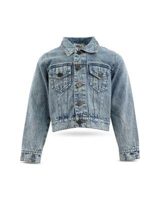 Girls' Crystal Cherry Bow Denim Jacket - Little Kid by LOLA + THE BOYS