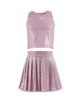 Girls' Crystal Top & Tennis Skort Set - Little Kid by LOLA + THE BOYS