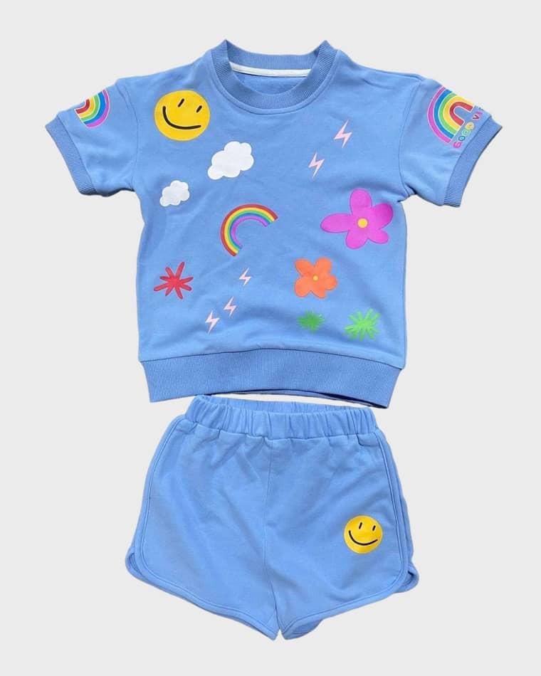 Girl's Happy Daisy Set, Size 2-12 by LOLA + THE BOYS
