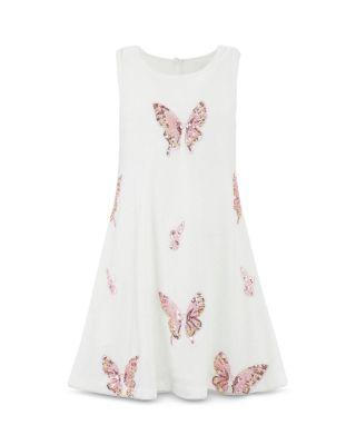 Girls' Sequin Butterfly Velour Dress - Little Kid by LOLA + THE BOYS