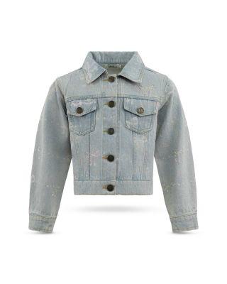 Girls' Sparkle Bows Denim Jacket - Little Kid by LOLA + THE BOYS