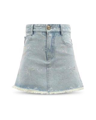 Girls' Sparkle Bows Denim Skirt - Little Kid by LOLA + THE BOYS