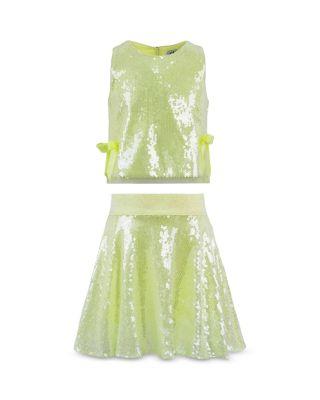 Girls' Sunny Sequin Bow Top & Skirt Set - Little Kid by LOLA + THE BOYS