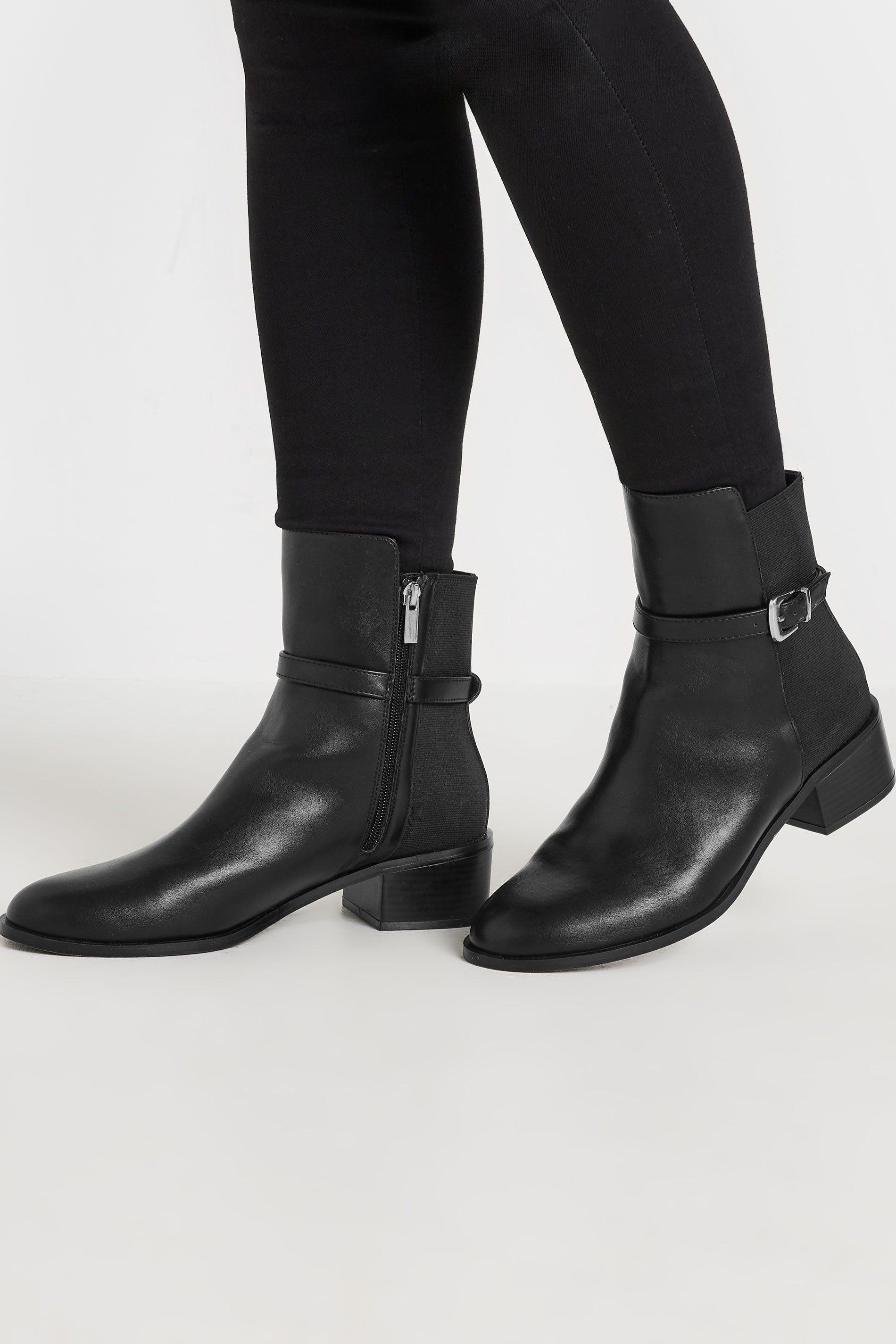 Block Heel Ankle Boots by LONG TALL SALLY