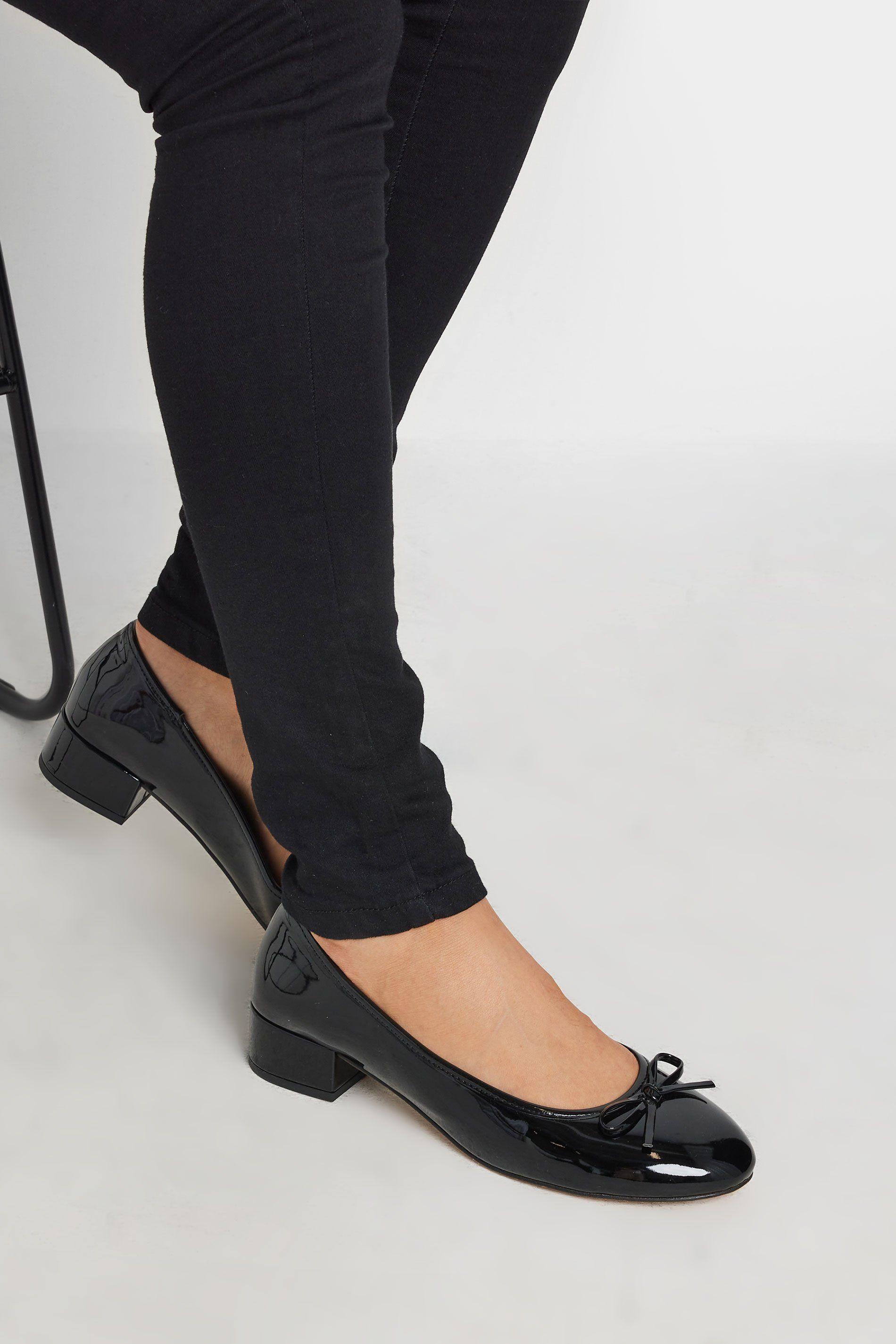 Heeled Ballet Pumps by LONG TALL SALLY
