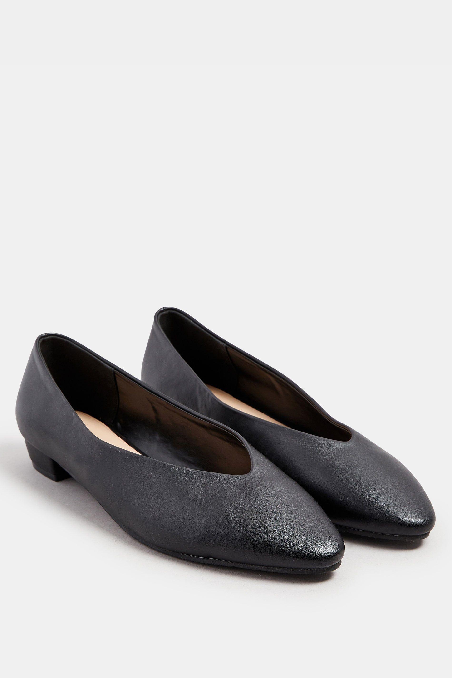 Pointed Court Block Heels by LONG TALL SALLY