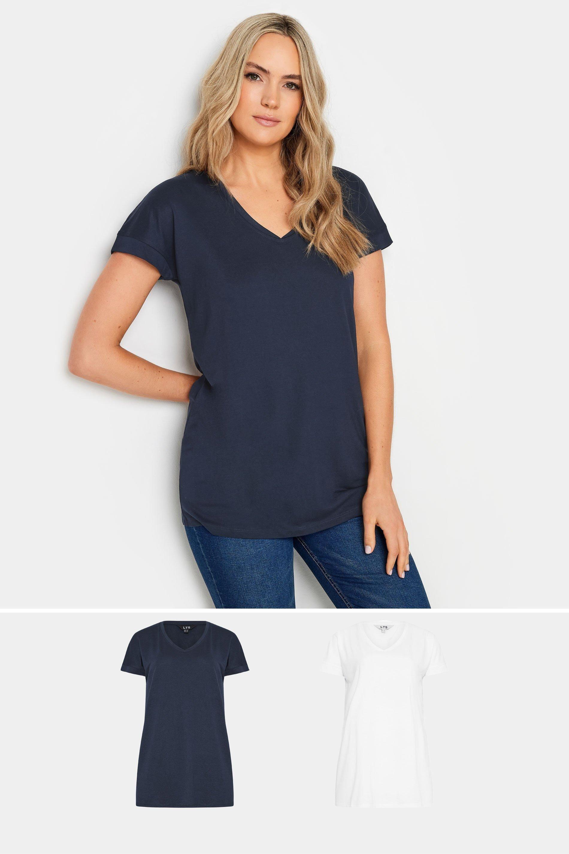 Tall 2 Pack Short Sleeve T-Shirts by LONG TALL SALLY