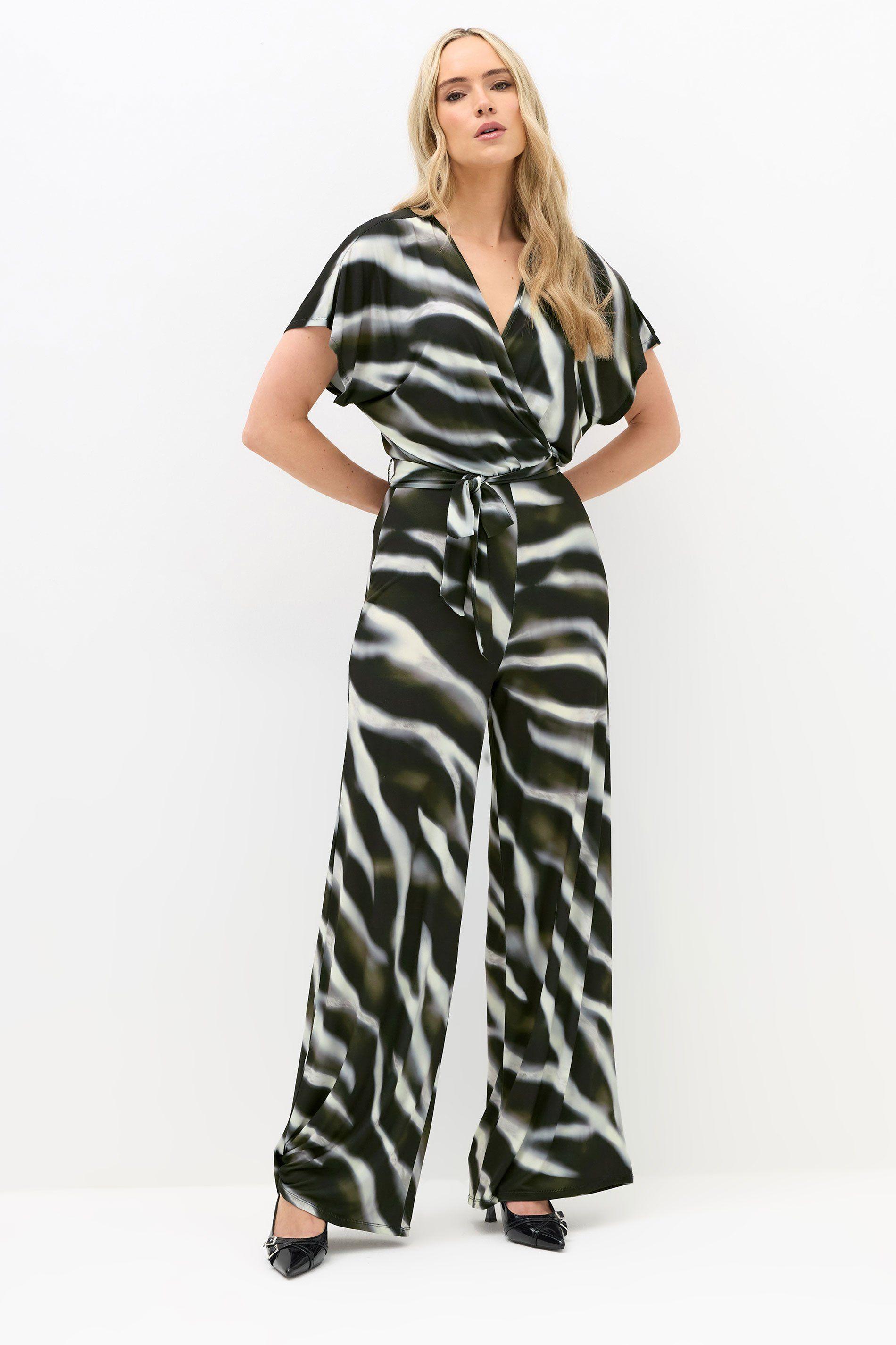 Tall Abstract Wrap Jumpsuit by LONG TALL SALLY