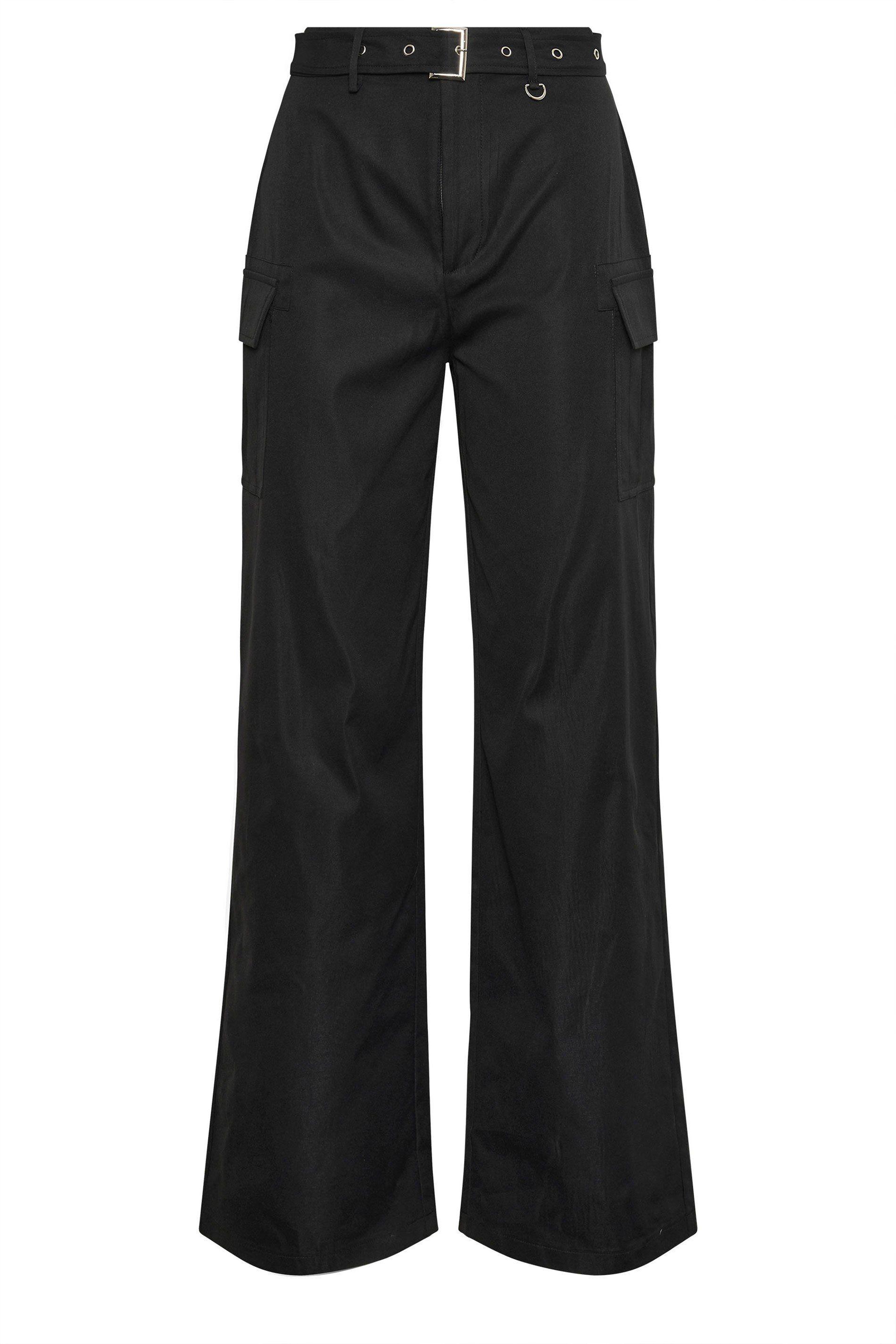 Tall Belted Wide Leg Cargo Trousers by LONG TALL SALLY