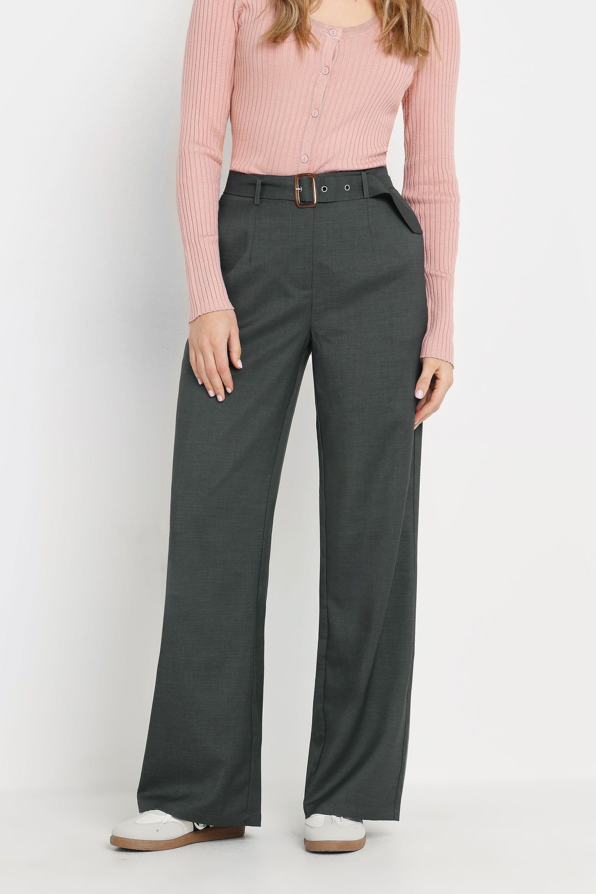 Tall Belted Wide Leg Trousers by LONG TALL SALLY