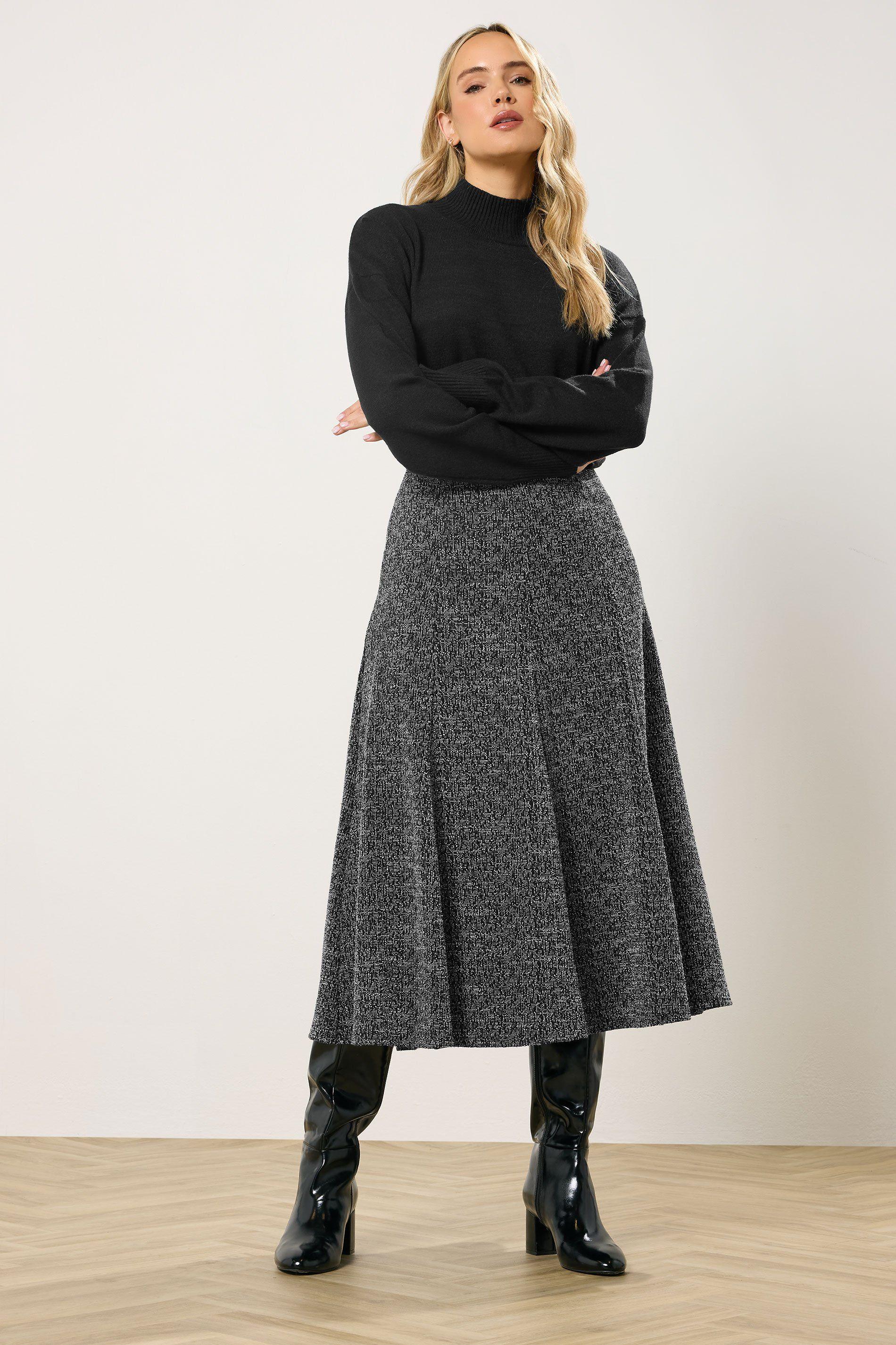Tall Boucle Midi Skirt by LONG TALL SALLY