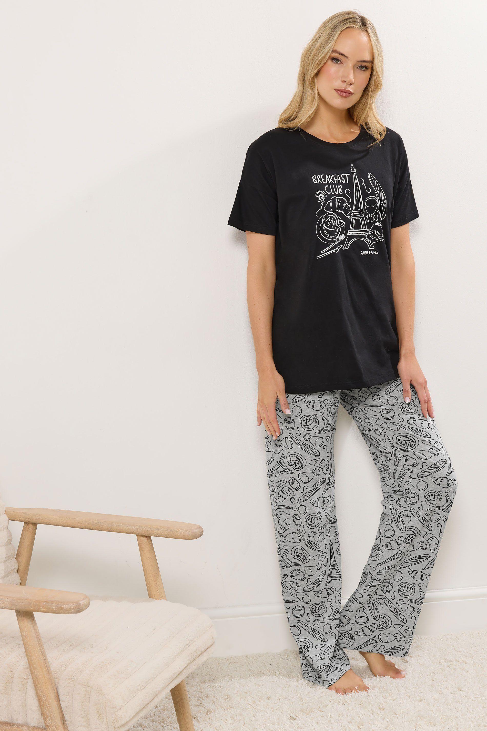 Tall 'Breakfast Club' Wide Leg Pyjama Set by LONG TALL SALLY