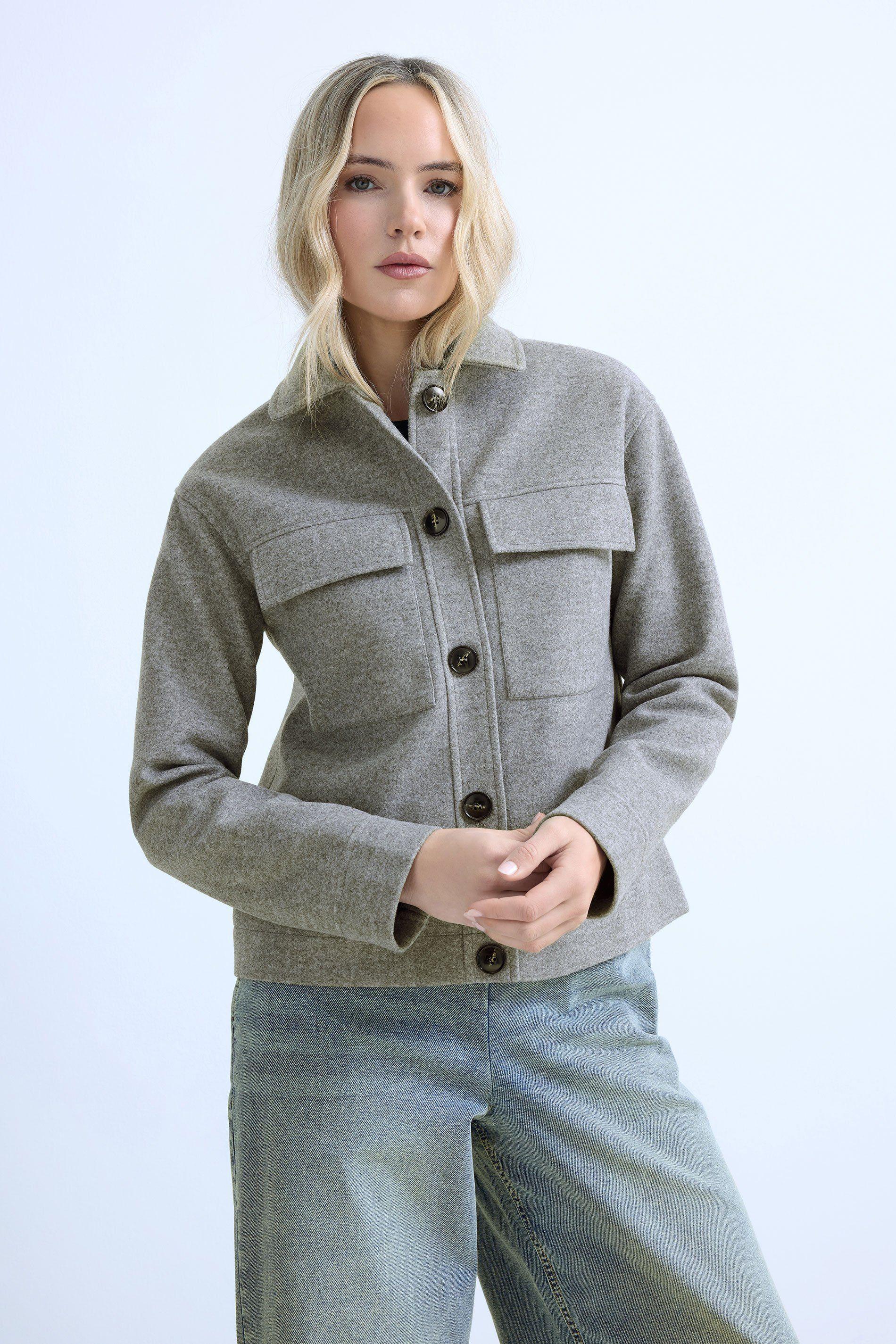 Tall Brushed Trucker Jacket by LONG TALL SALLY