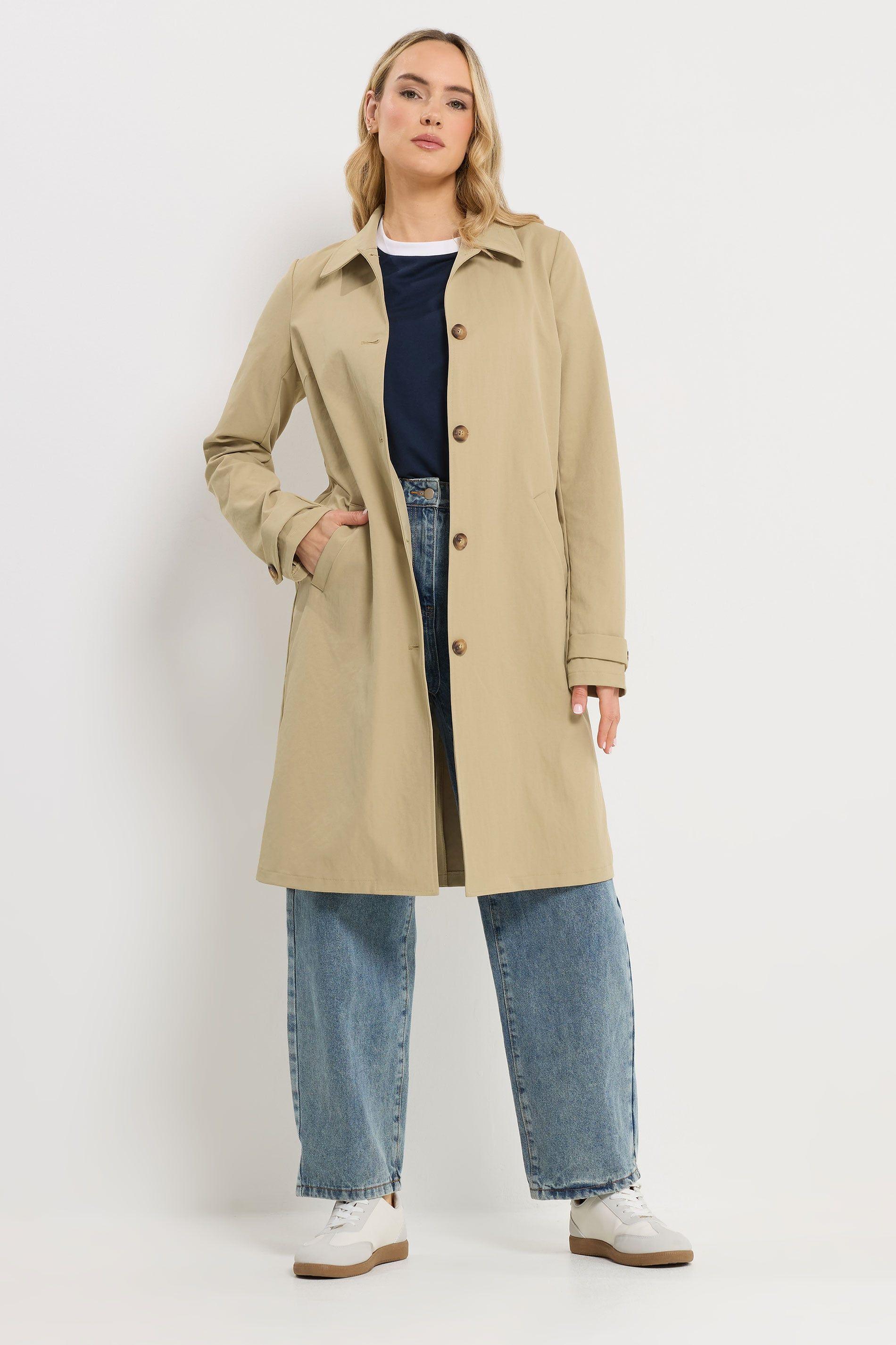 Tall Button Car Coat by LONG TALL SALLY