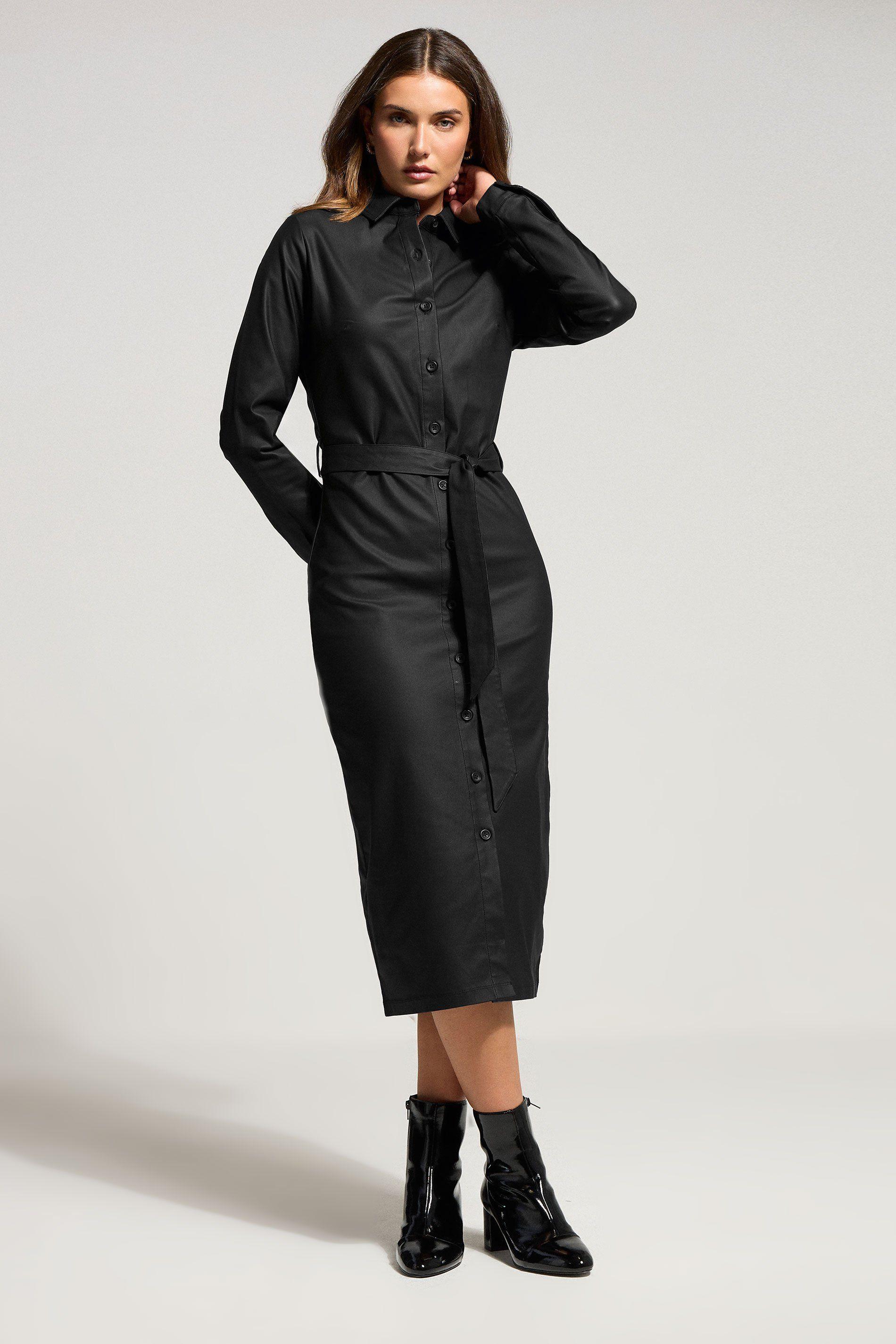 Tall Coated Midi Shirt Dress by LONG TALL SALLY