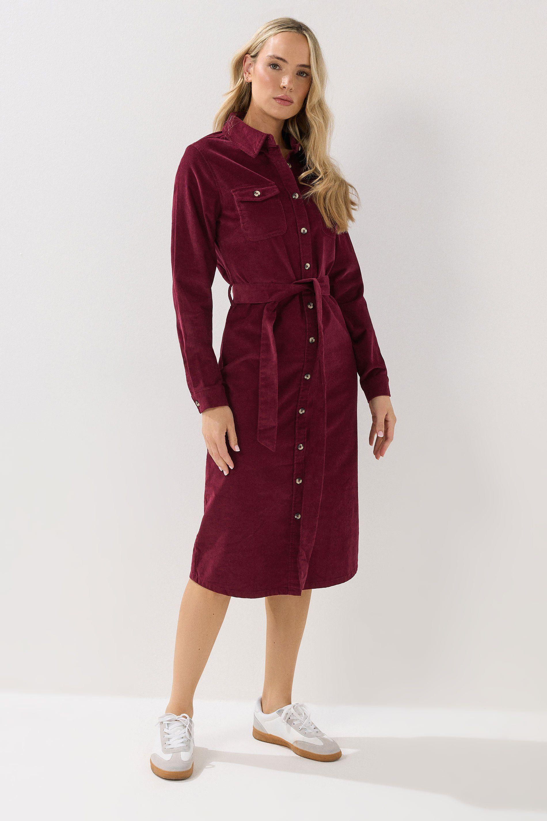 Tall Cord Shirt Dress by LONG TALL SALLY