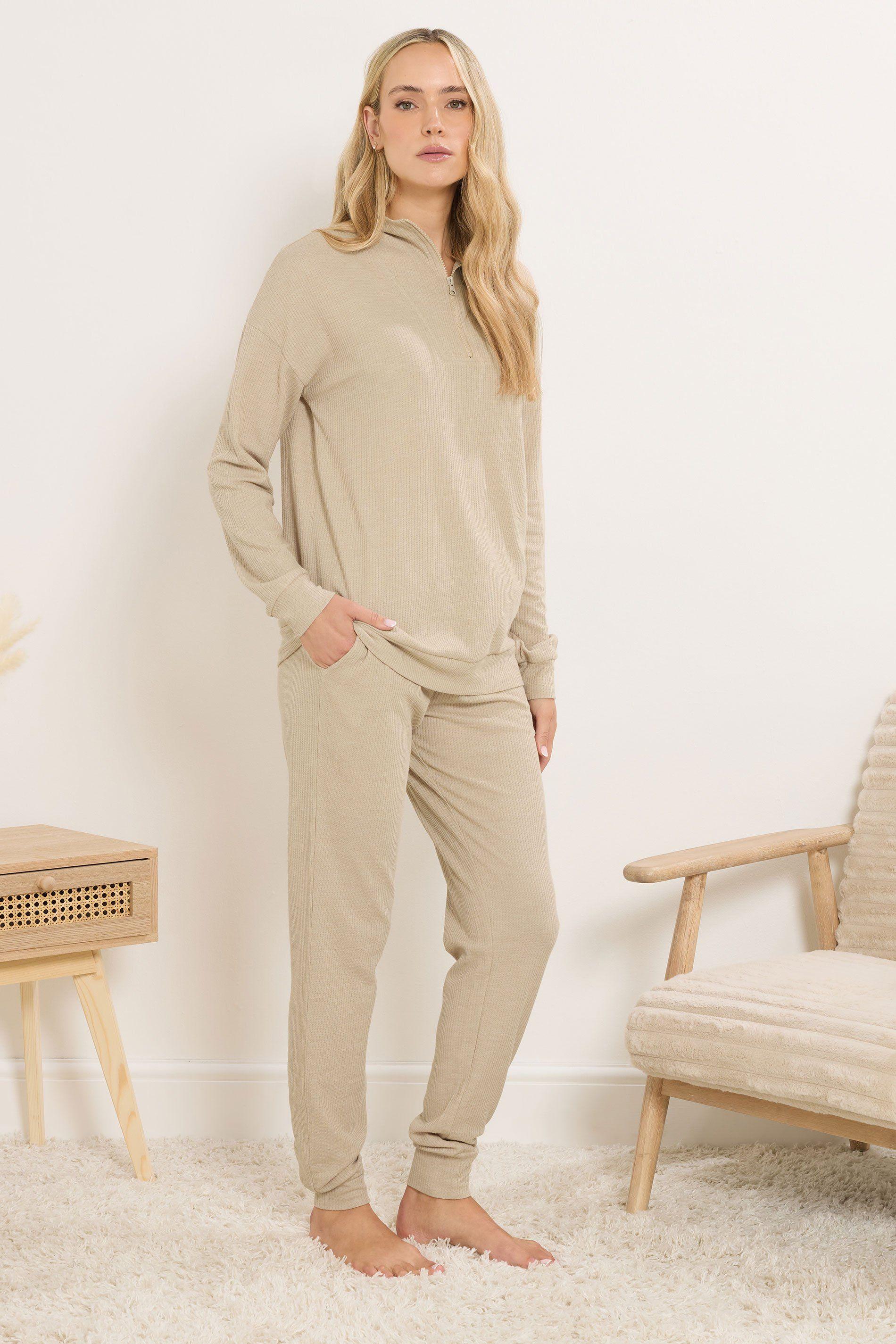 Tall Cuffed Waffle Lounge Trousers by LONG TALL SALLY