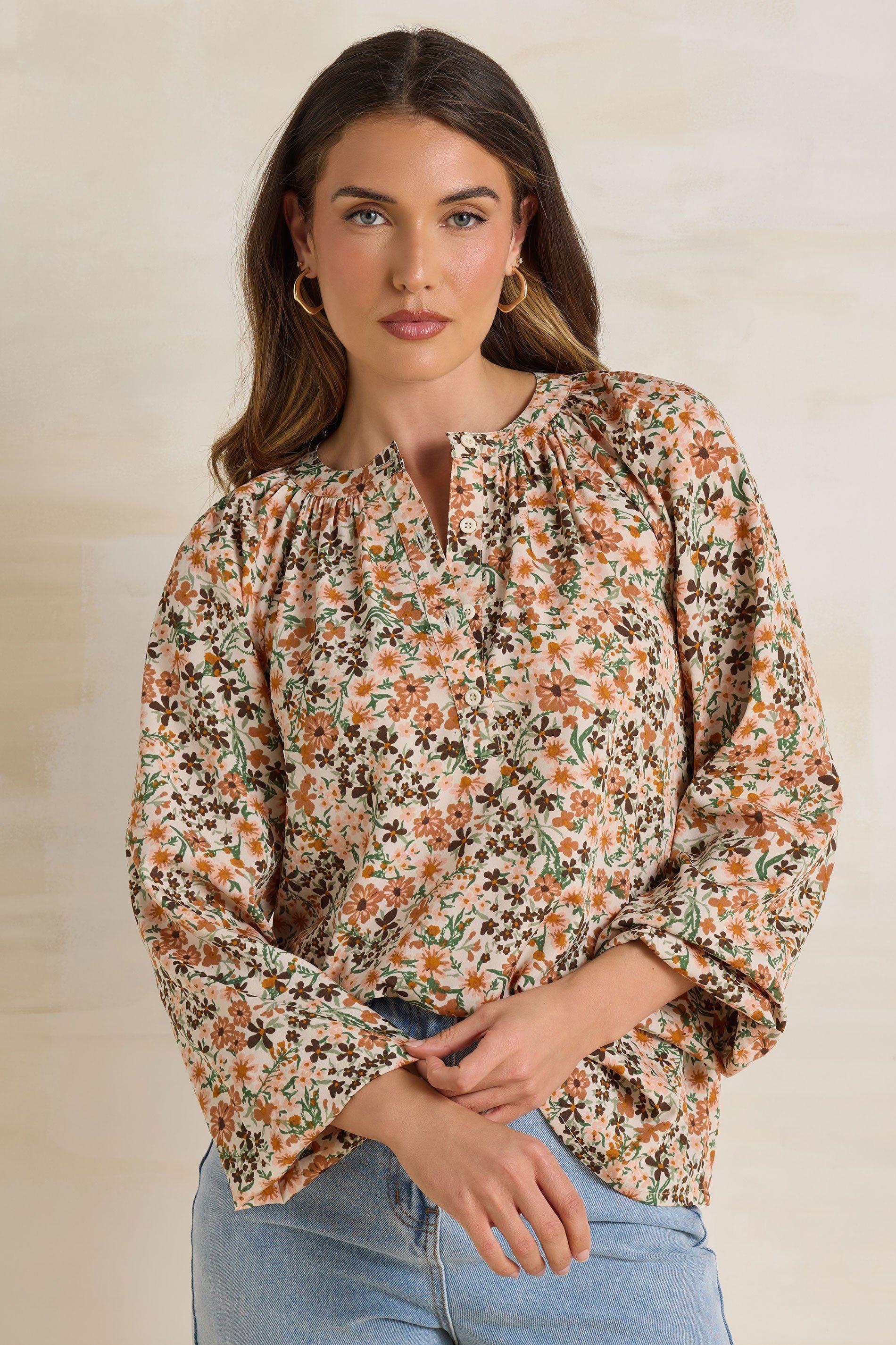 Tall Floral Button Blouse by LONG TALL SALLY