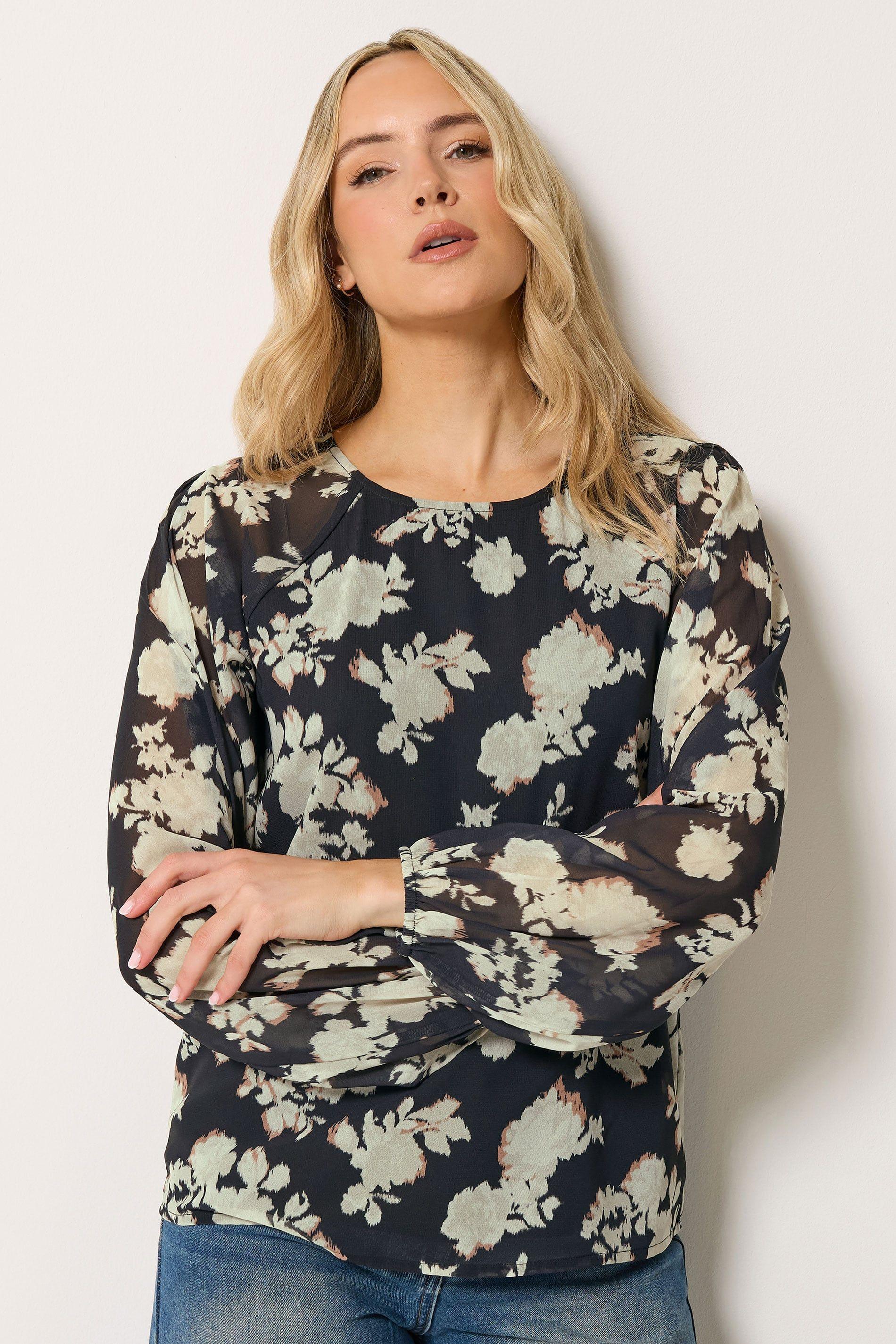Tall Floral Long Sleeve Blouse by LONG TALL SALLY