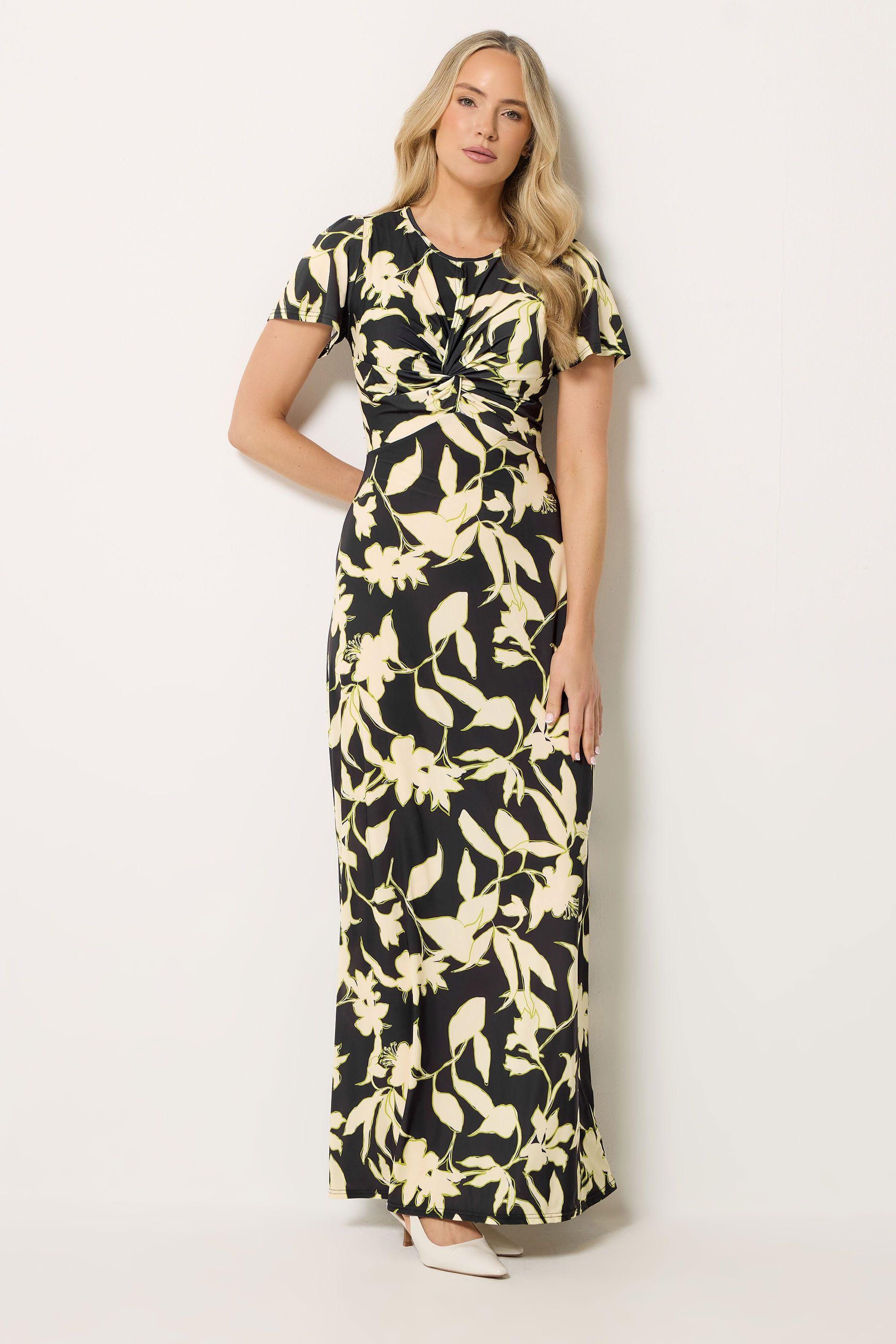 Tall Floral Twist Front Maxi Dress by LONG TALL SALLY