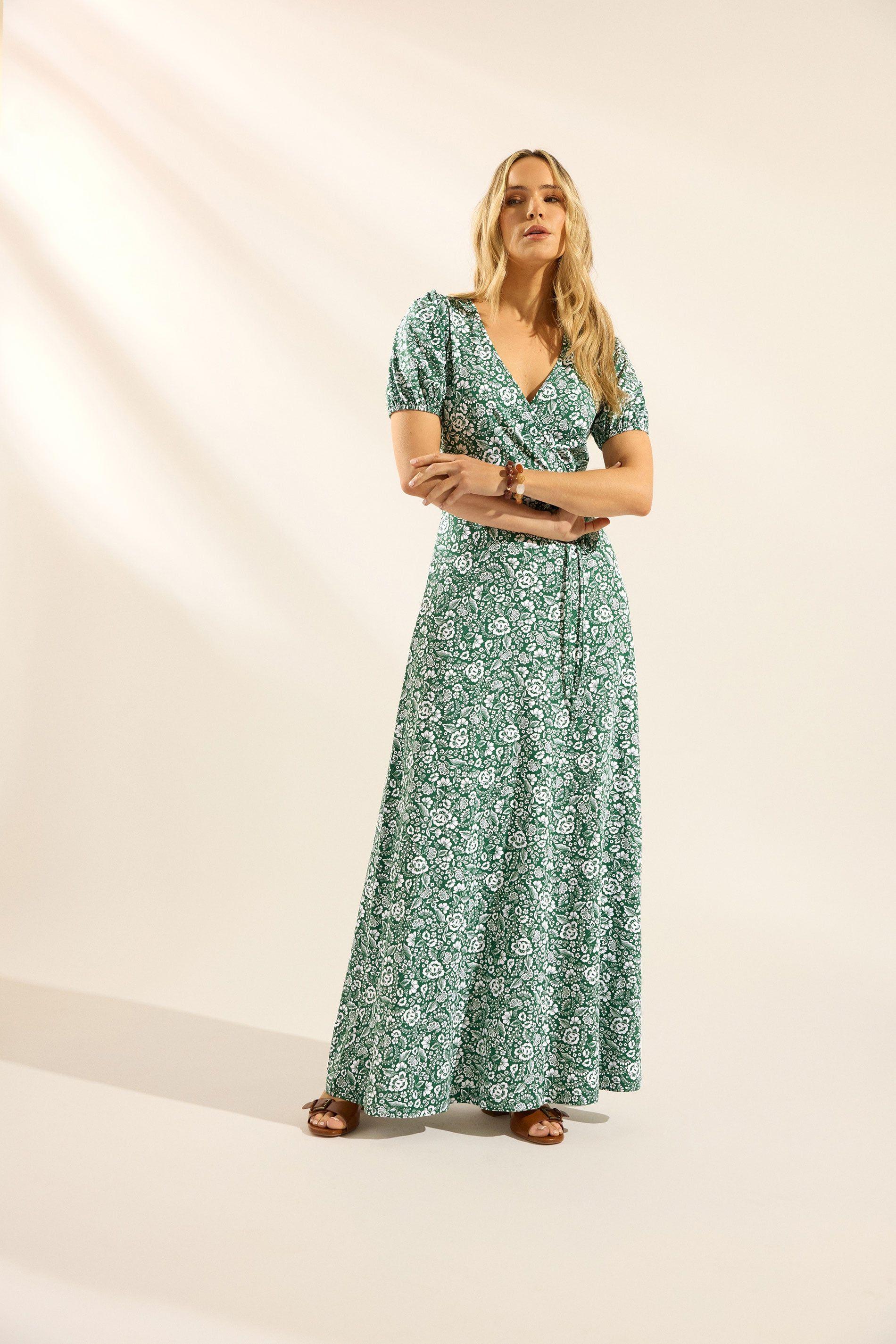 Tall Floral Wrap Maxi Dress by LONG TALL SALLY